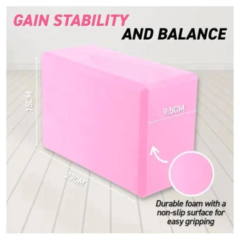 SAS Exercise Yoga Brick Block 23cm x 15cm x 9.5cm