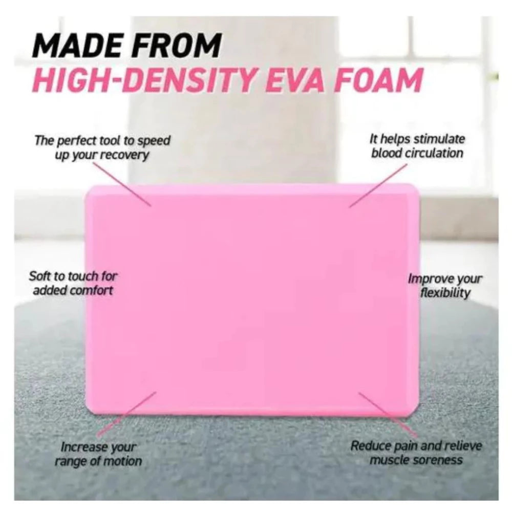 SAS Exercise Yoga Brick Block 23cm x 15cm x 9.5cm