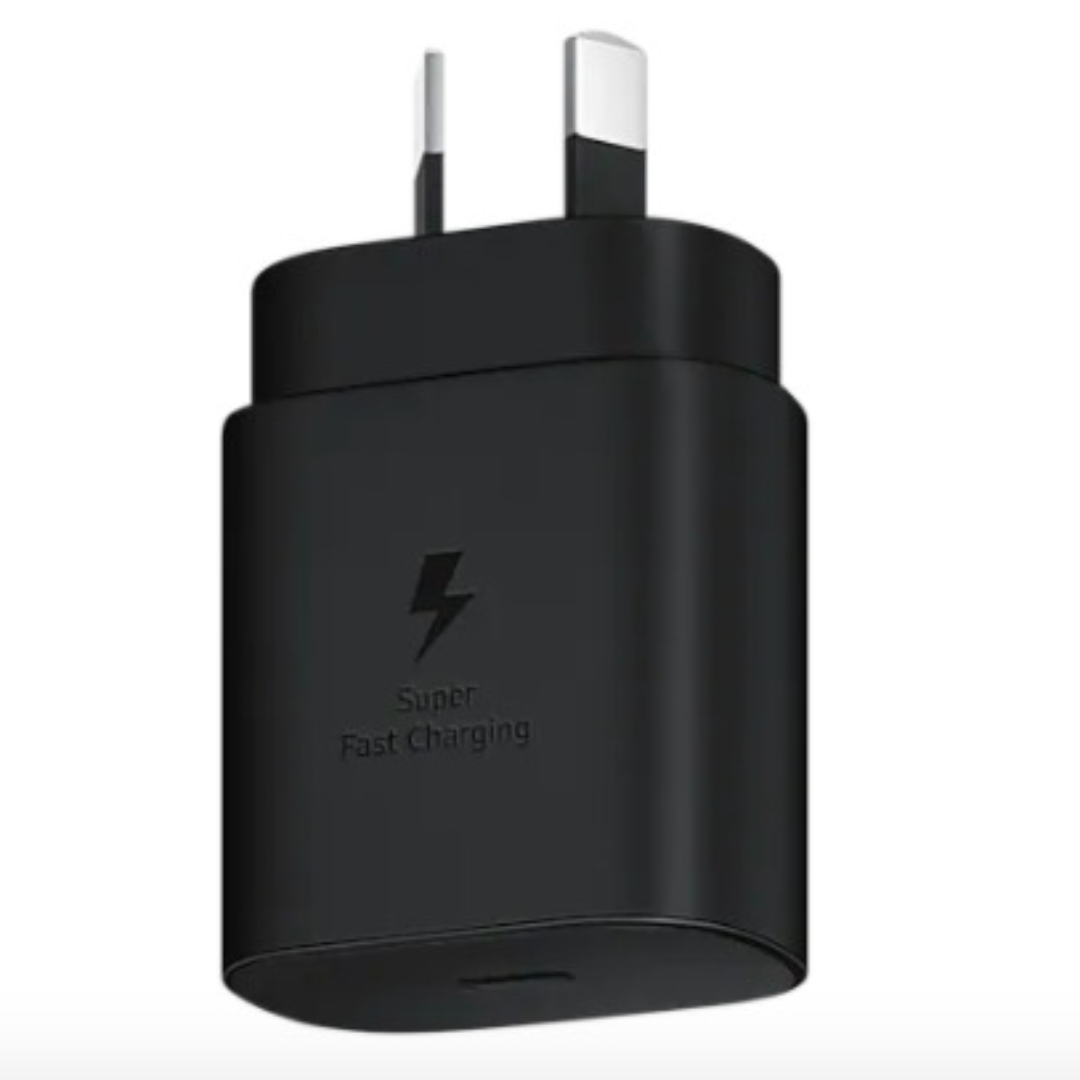 Samsung 25W TYPE-C PD Fast Charging Wall Charger – Black, Super Fast Charge