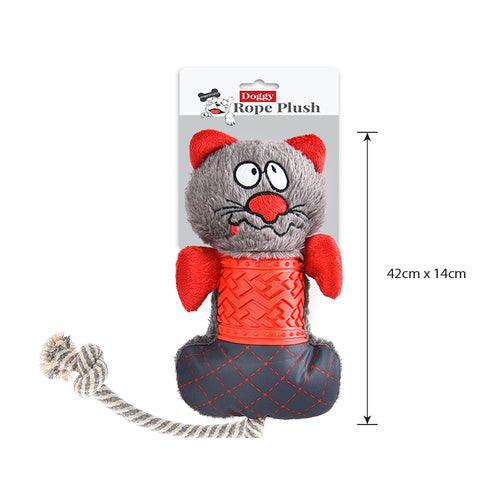 Dog Rope Plush and Plastic Character