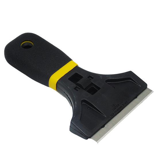 Heavy Duty Safety Scraper With Wide Blade - Black - Glowish
