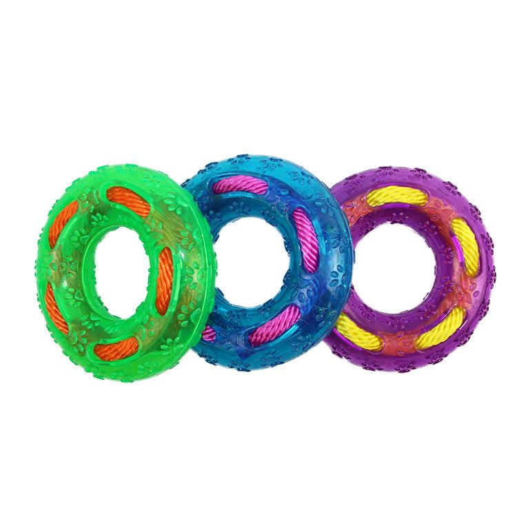 Pet Chew Ring Toy - Assorted Colors - Glowish