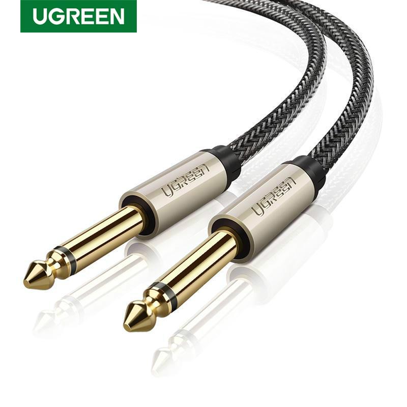 Ugreen 6.5mm Jack Audio Cable/6.35 Jack Male to Male Aux Cable 3m (Black) - Glowish