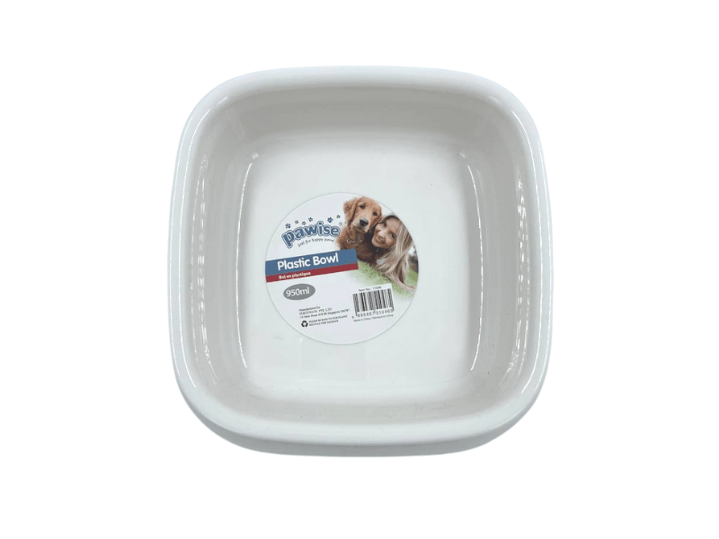 1 Pcs Pawise Plastic Dog Food Bowl 950 ml - Glowish