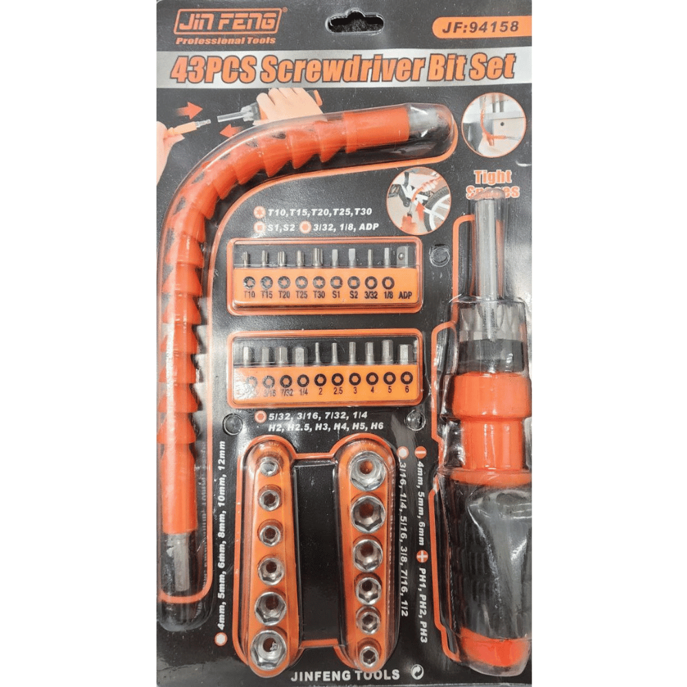 43 pcs Screwdriver Bit Set, Bits Multifunctional Screwdriver Set