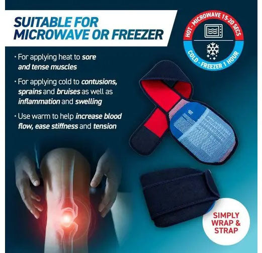 1st Care® Knee Gel Wrap Compress Set Hot/Cold