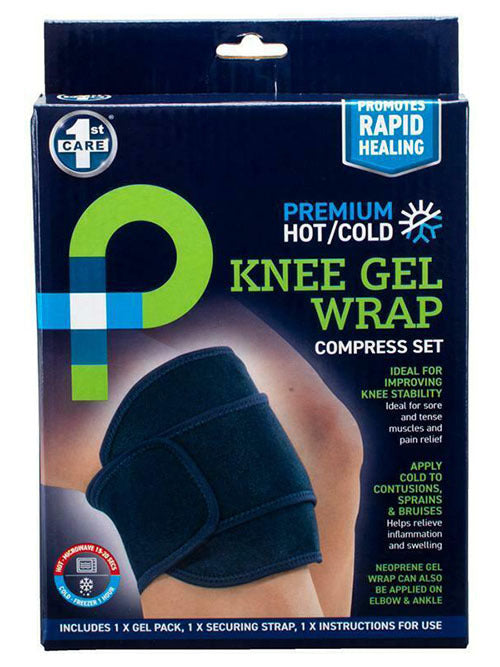 1st Care® Knee Gel Wrap Compress Set Hot/Cold