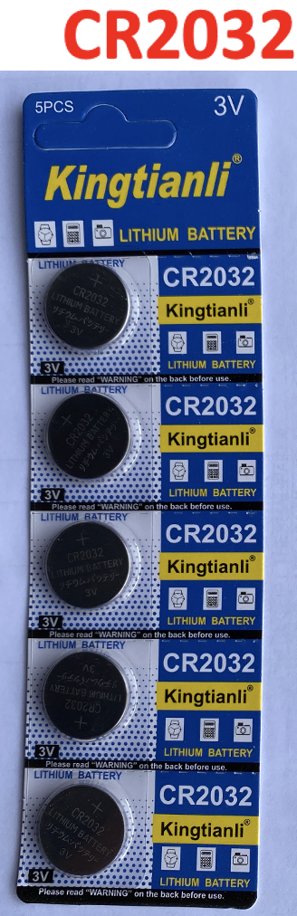 Kingtianli Lithium Button Batteries CR2032 5pk - 3 set