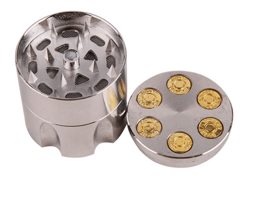 3 Layers Metal Herb Grinder Bullet Zinc Alloy Crusher - Glowish