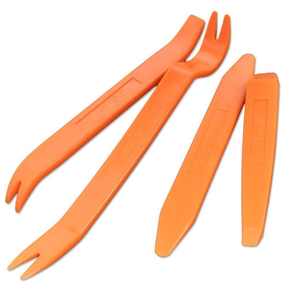 4 pcs Car Panel Trim Audio Stereo Dash Refit Molding Remove Install Pry Tool Kit - Glowish