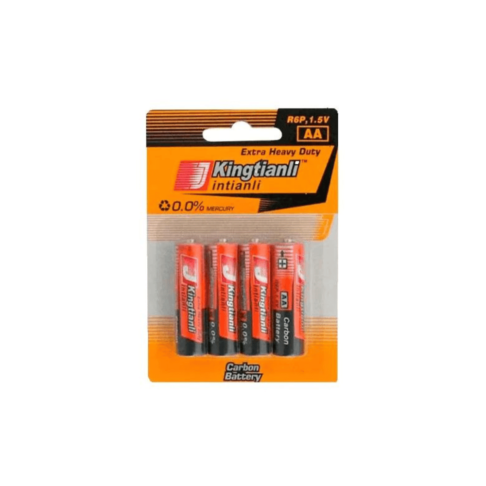 AA Heavy Duty Batteries 4 Pack Kingtianli - 3x pack