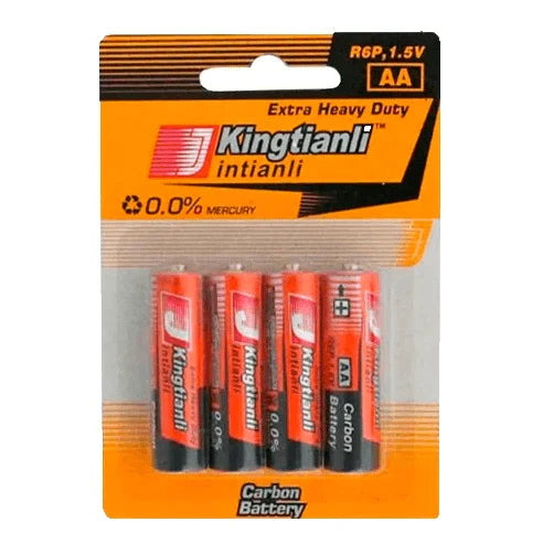 AA Heavy Duty Batteries 4 Pack Kingtianli - 3x pack