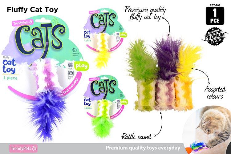 Colorful Fluffy Cat Toy - Glowish