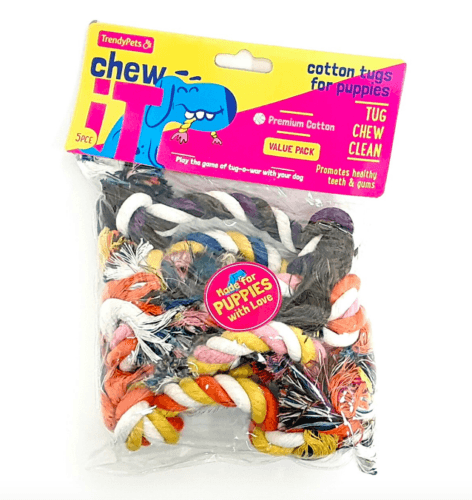 Dog Puppy Cotton Chew Rope Tugs 5pcs - 17cm - Glowish