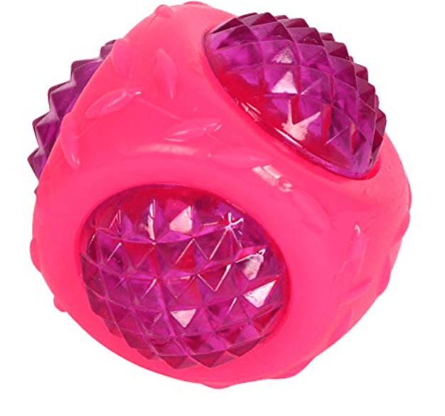 Dog Toy - Pet Lighting Ball - Dark Pink - Glowish