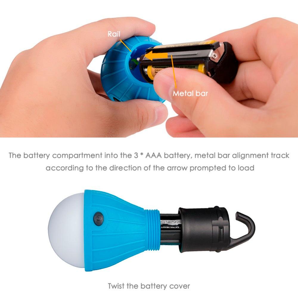 Mini Portable Lantern Tent Light LED Bulb Emergency Lamp Waterproof Hanging Hook - Glowish