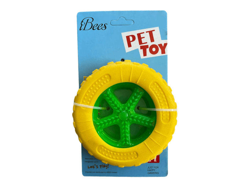 Pet Chew Ring Toy - Yellow - Glowish