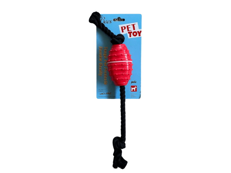 Pet Chew Rope Toy For Dog - Red - Glowish