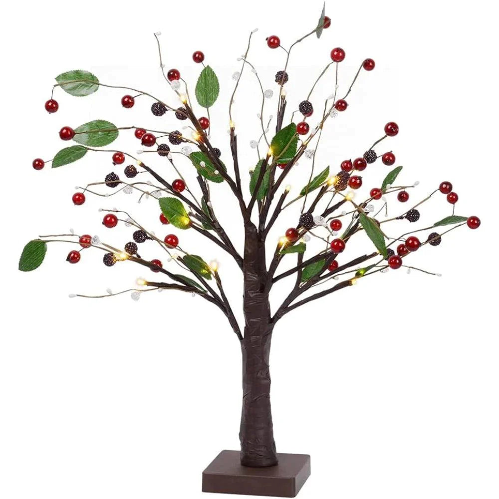 Ruby Fruit Bonsai Tree Light - Warm White - Glowish