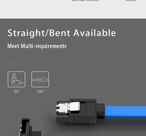 SATA Cable 3.0 to Hard Disk SSD adapter HDD cable Straight 40 cm - Glowish