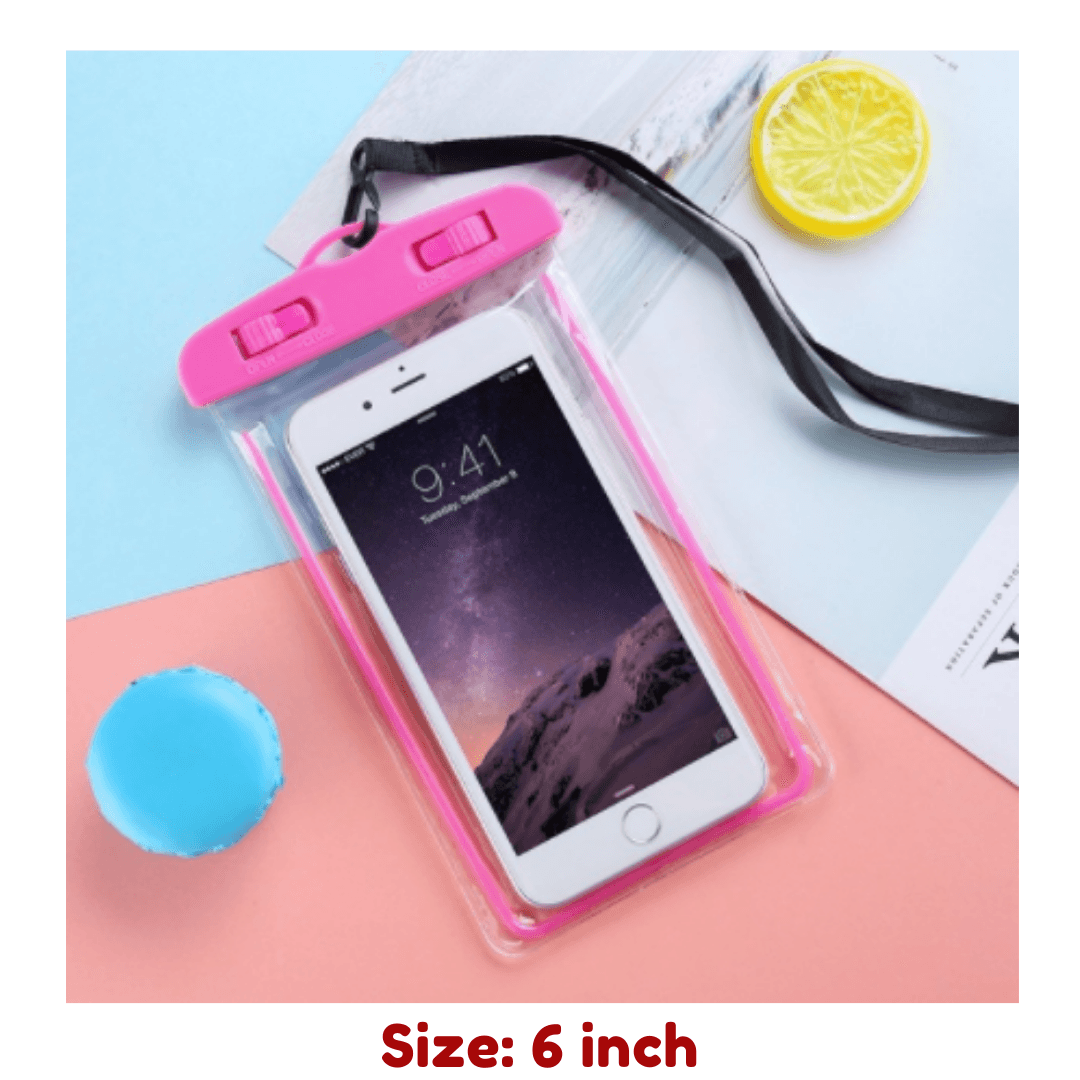 Universal Waterproof Pouch Transparent Phone Case 6.0" - Glowish