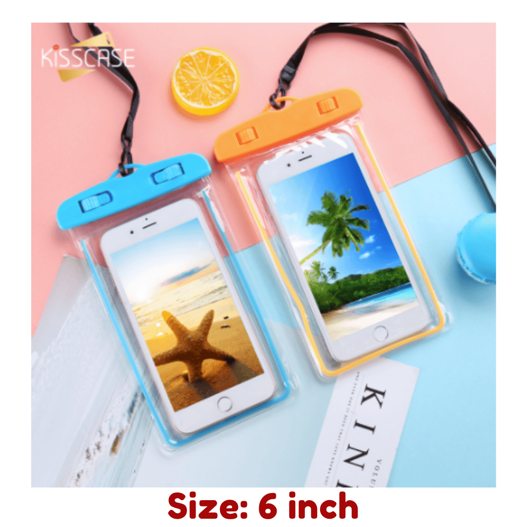 Universal Waterproof Pouch Transparent Phone Case 6.0" - Glowish