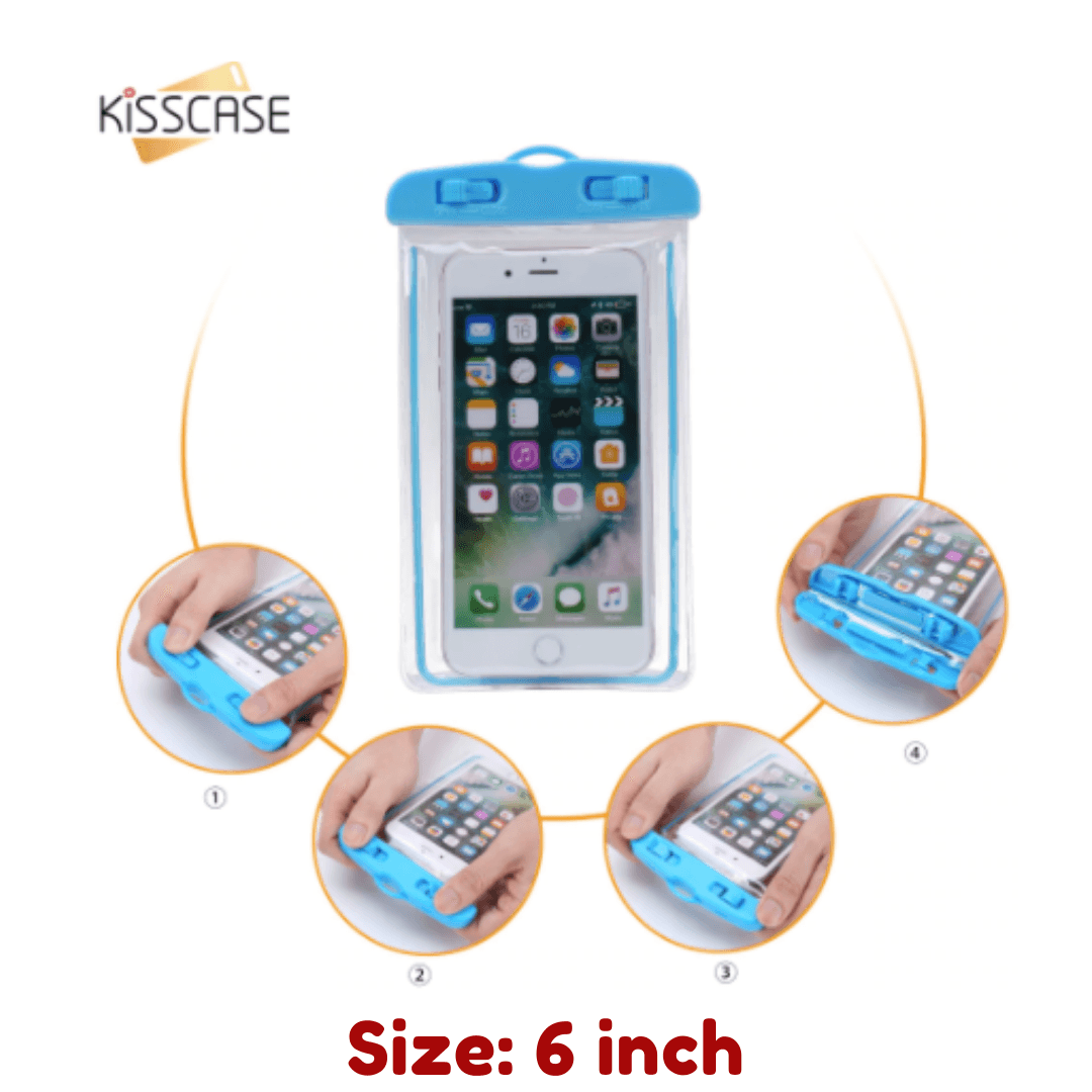 Universal Waterproof Pouch Transparent Phone Case 6.0" - Glowish