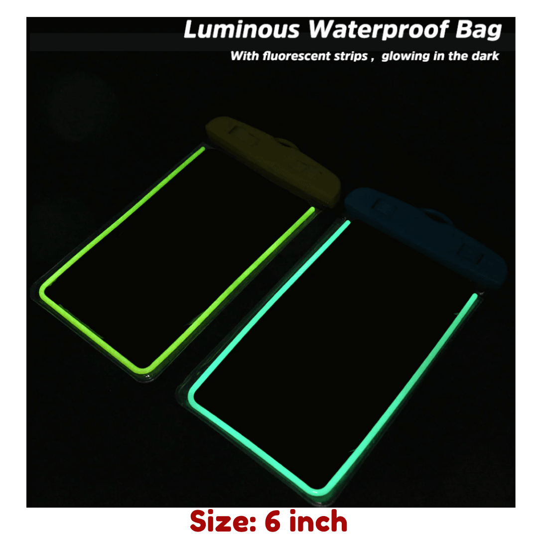 Universal Waterproof Pouch Transparent Phone Case 6.0" - Glowish