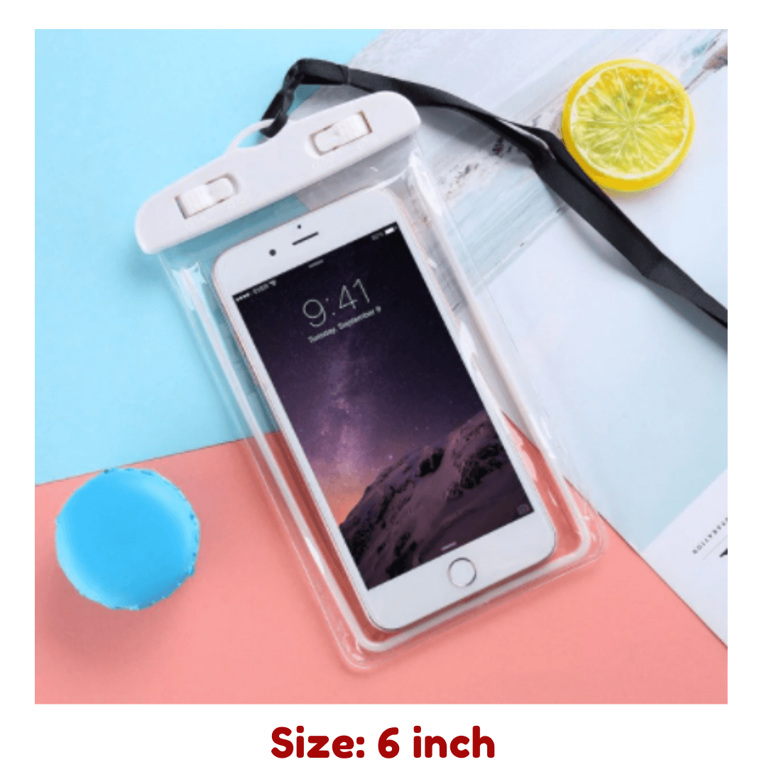 Universal Waterproof Pouch Transparent Phone Case 6.0" - Glowish